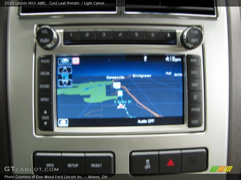 Gold Leaf Metallic / Light Camel 2010 Lincoln MKX AWD