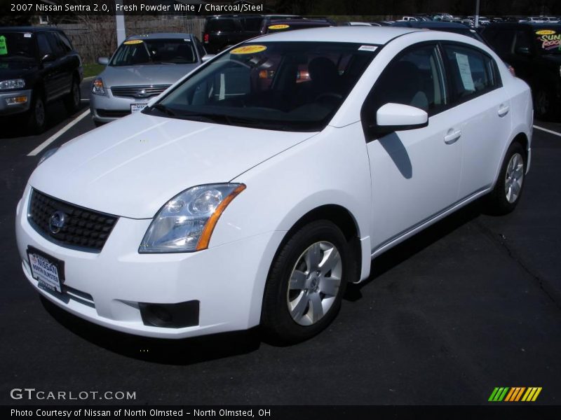 Fresh Powder White / Charcoal/Steel 2007 Nissan Sentra 2.0