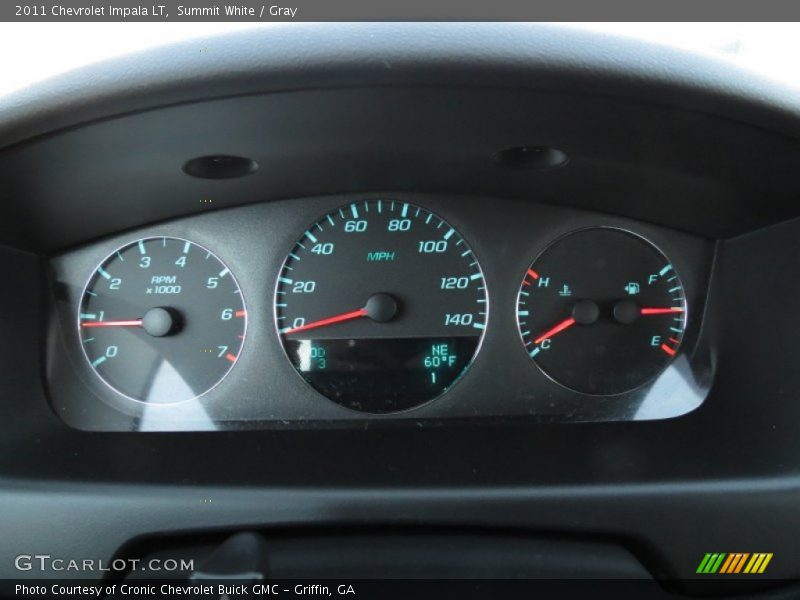 Summit White / Gray 2011 Chevrolet Impala LT