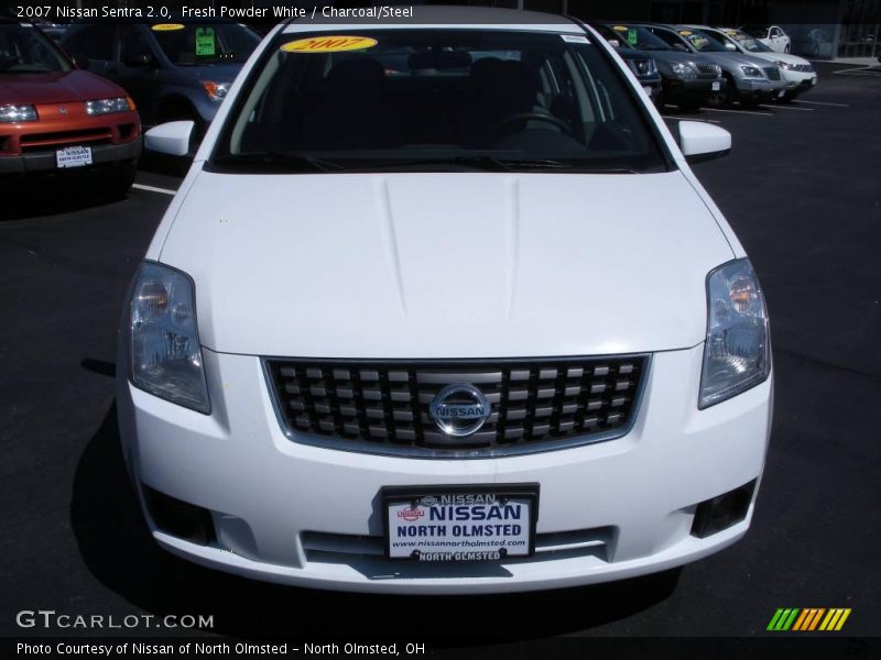 Fresh Powder White / Charcoal/Steel 2007 Nissan Sentra 2.0