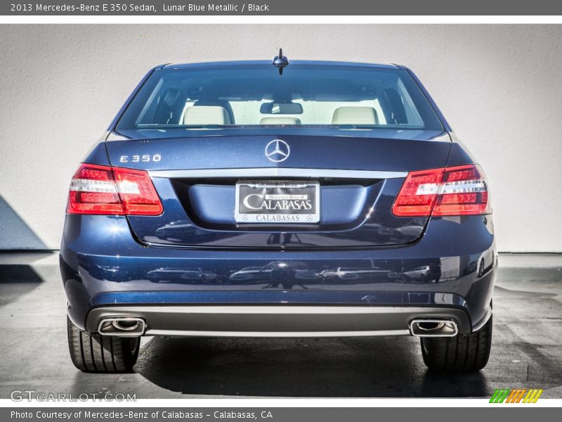 Lunar Blue Metallic / Black 2013 Mercedes-Benz E 350 Sedan