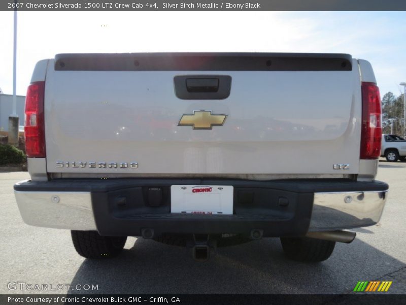 Silver Birch Metallic / Ebony Black 2007 Chevrolet Silverado 1500 LTZ Crew Cab 4x4