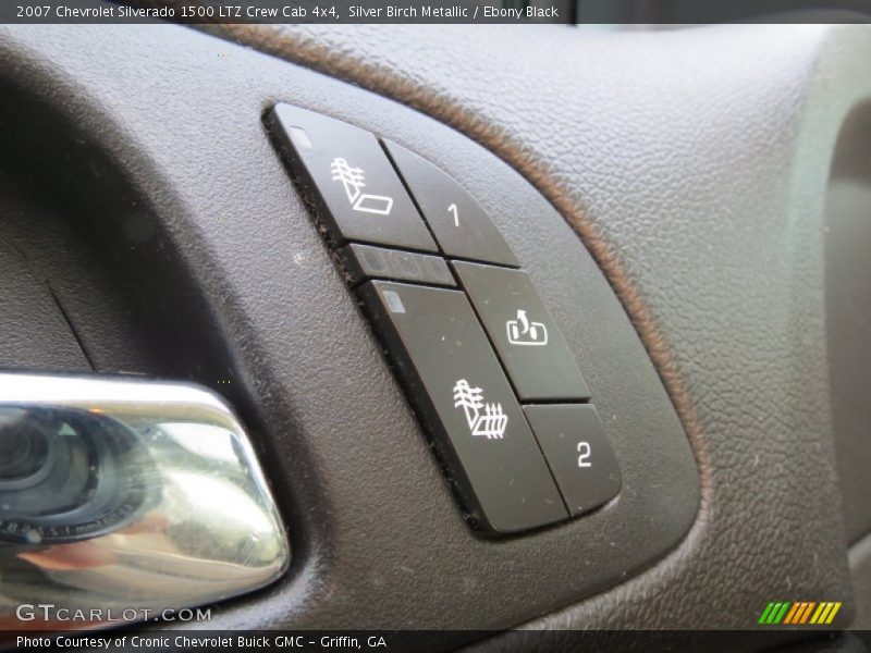 Silver Birch Metallic / Ebony Black 2007 Chevrolet Silverado 1500 LTZ Crew Cab 4x4