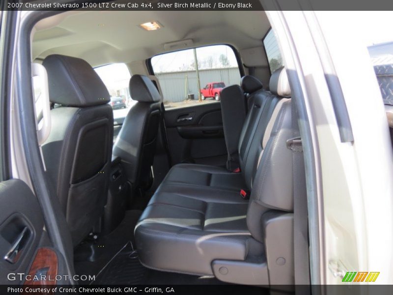 Silver Birch Metallic / Ebony Black 2007 Chevrolet Silverado 1500 LTZ Crew Cab 4x4