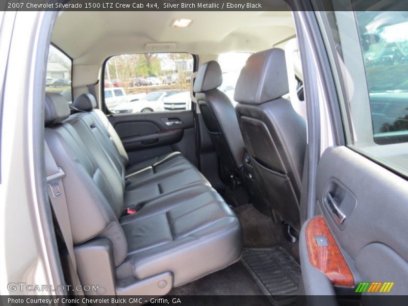 Silver Birch Metallic / Ebony Black 2007 Chevrolet Silverado 1500 LTZ Crew Cab 4x4