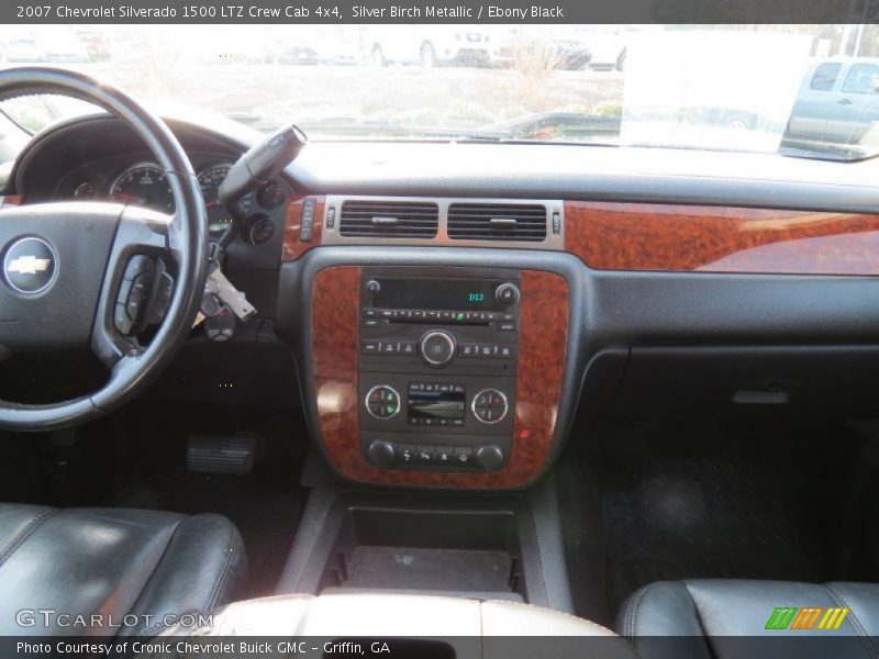 Silver Birch Metallic / Ebony Black 2007 Chevrolet Silverado 1500 LTZ Crew Cab 4x4