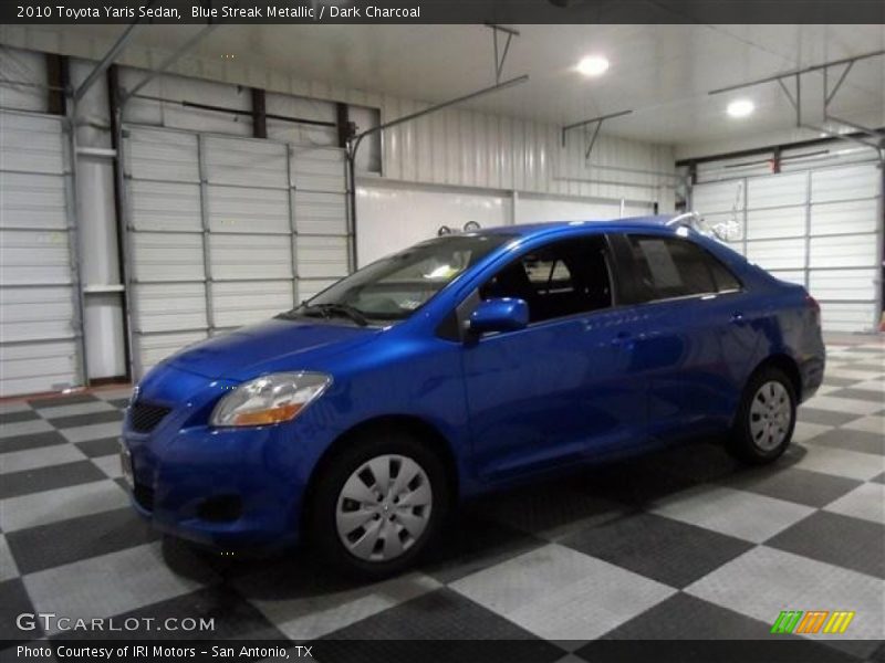 Blue Streak Metallic / Dark Charcoal 2010 Toyota Yaris Sedan