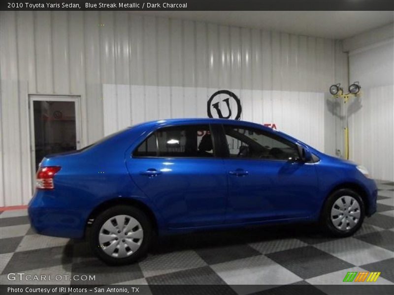 Blue Streak Metallic / Dark Charcoal 2010 Toyota Yaris Sedan
