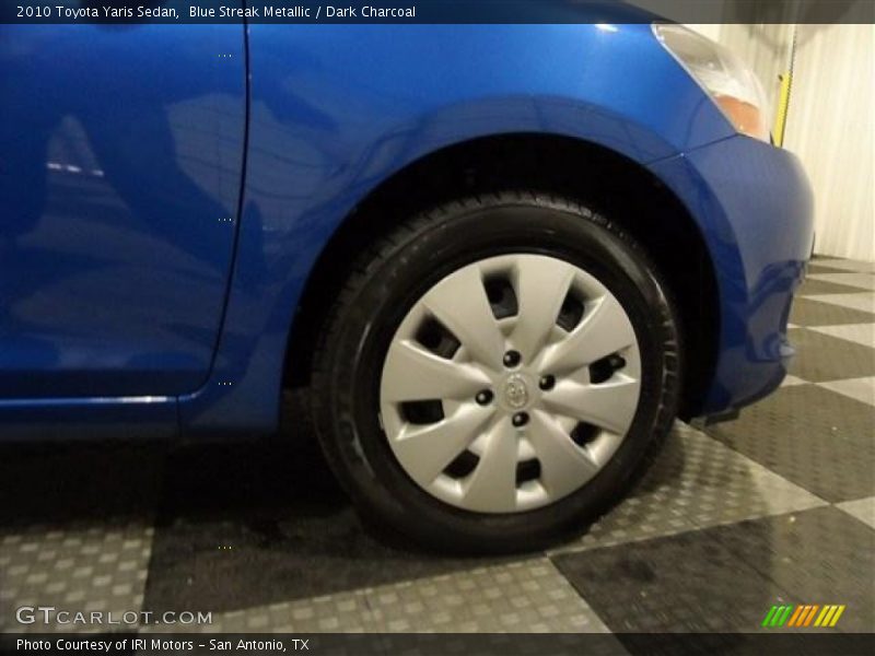 Blue Streak Metallic / Dark Charcoal 2010 Toyota Yaris Sedan