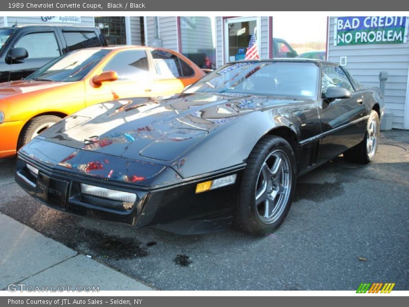 Black / Black 1989 Chevrolet Corvette Coupe