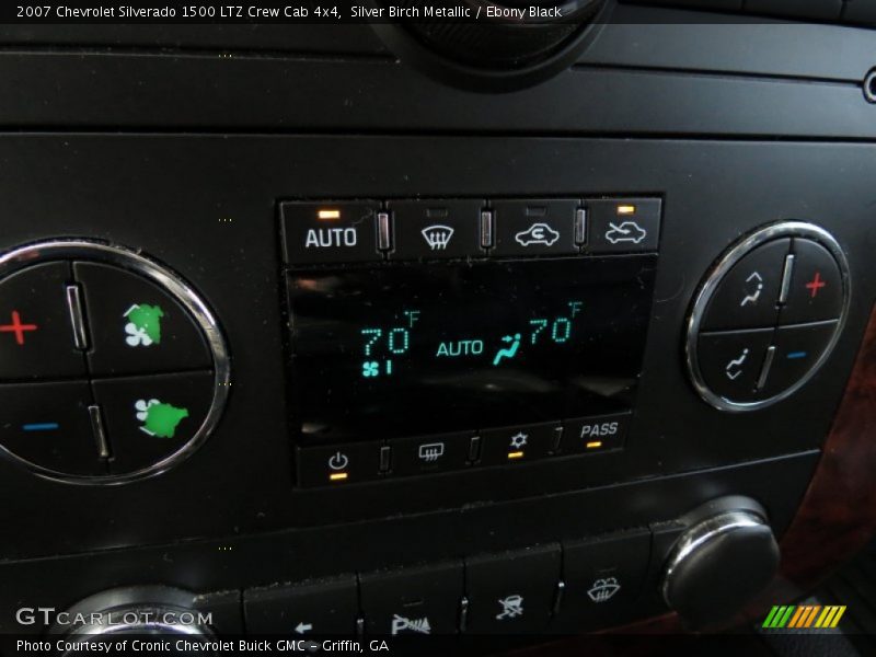 Silver Birch Metallic / Ebony Black 2007 Chevrolet Silverado 1500 LTZ Crew Cab 4x4
