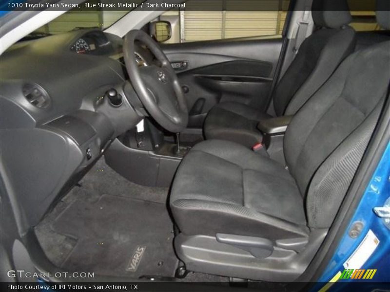 Blue Streak Metallic / Dark Charcoal 2010 Toyota Yaris Sedan