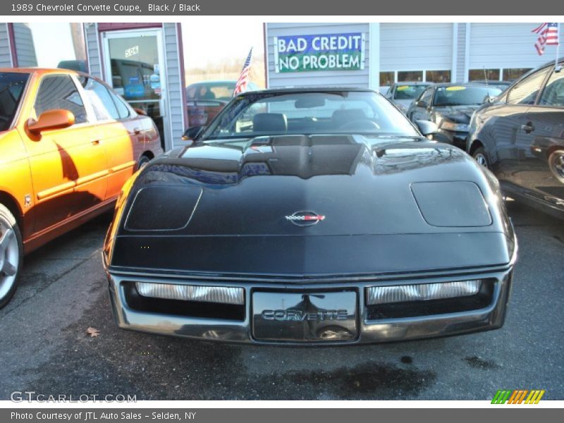 Black / Black 1989 Chevrolet Corvette Coupe