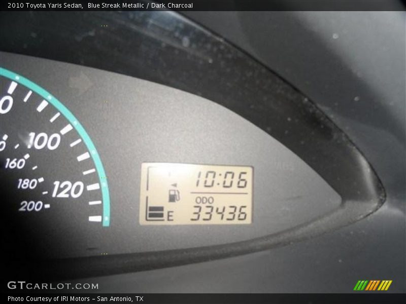 Blue Streak Metallic / Dark Charcoal 2010 Toyota Yaris Sedan