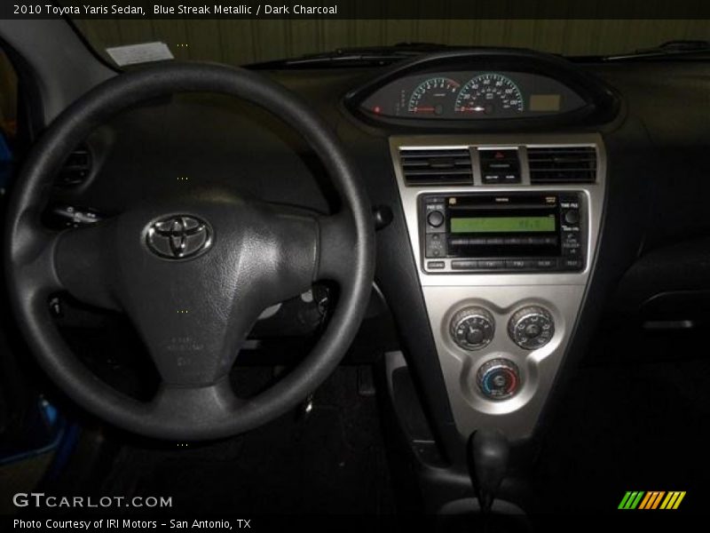 Blue Streak Metallic / Dark Charcoal 2010 Toyota Yaris Sedan