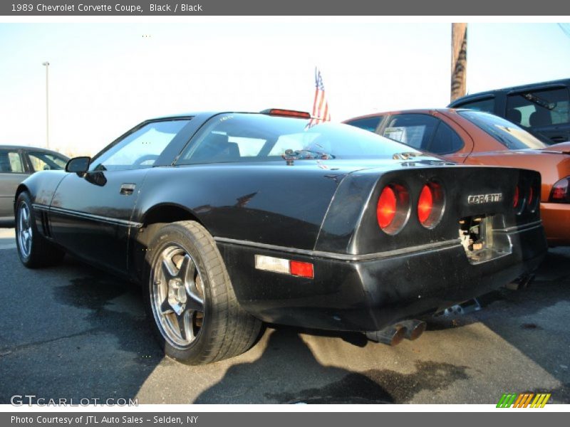 Black / Black 1989 Chevrolet Corvette Coupe