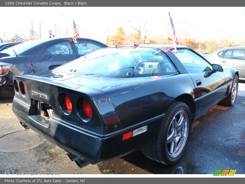 Black / Black 1989 Chevrolet Corvette Coupe