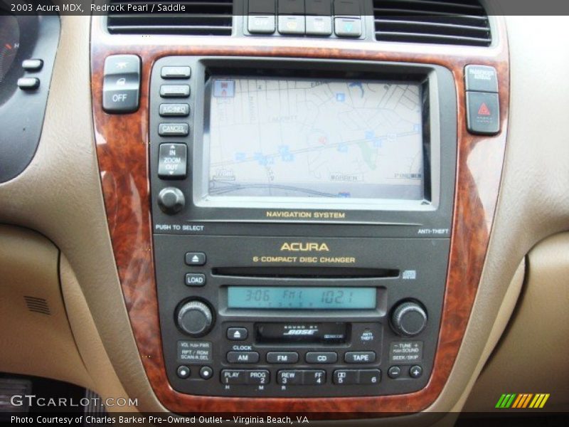 Redrock Pearl / Saddle 2003 Acura MDX