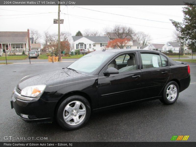 Black / Gray 2004 Chevrolet Malibu LT V6 Sedan