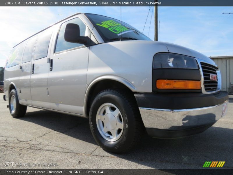 Silver Birch Metallic / Medium Pewter 2007 GMC Savana Van LS 1500 Passenger Conversion