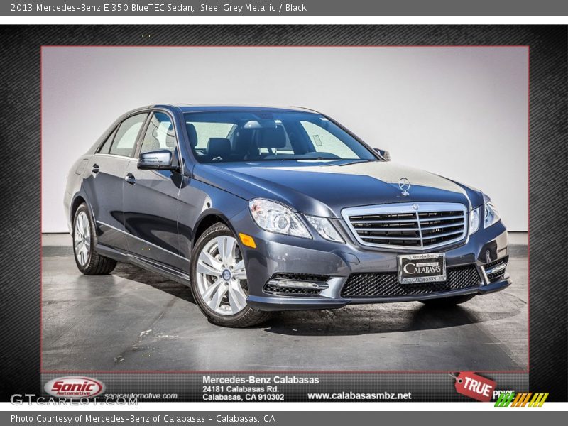 Steel Grey Metallic / Black 2013 Mercedes-Benz E 350 BlueTEC Sedan