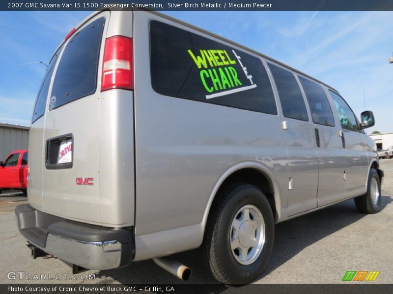 Silver Birch Metallic / Medium Pewter 2007 GMC Savana Van LS 1500 Passenger Conversion