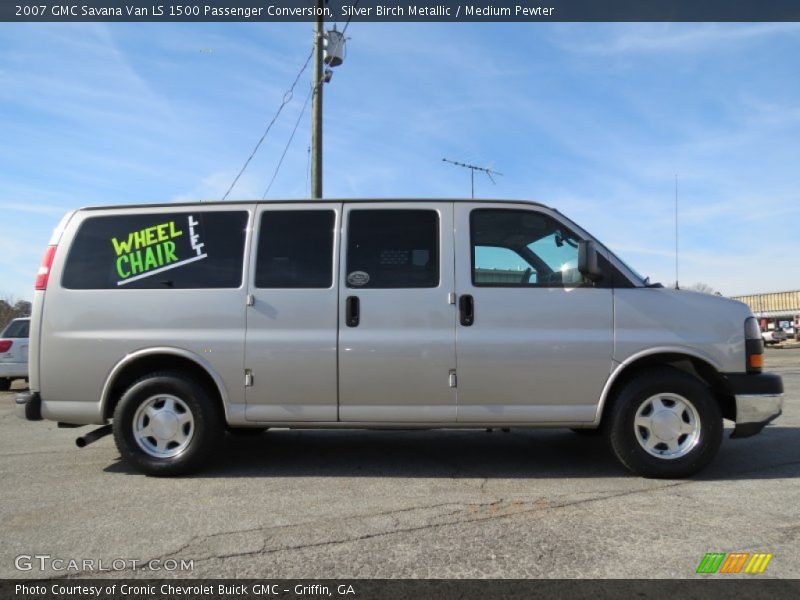Silver Birch Metallic / Medium Pewter 2007 GMC Savana Van LS 1500 Passenger Conversion