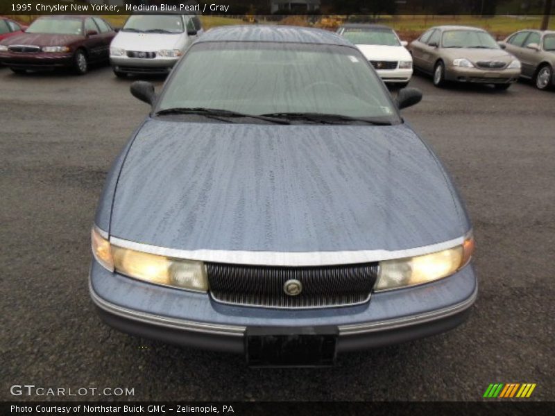 Medium Blue Pearl / Gray 1995 Chrysler New Yorker