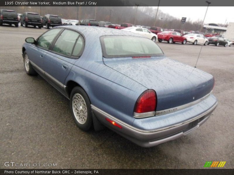 Medium Blue Pearl / Gray 1995 Chrysler New Yorker