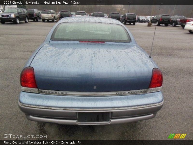 Medium Blue Pearl / Gray 1995 Chrysler New Yorker