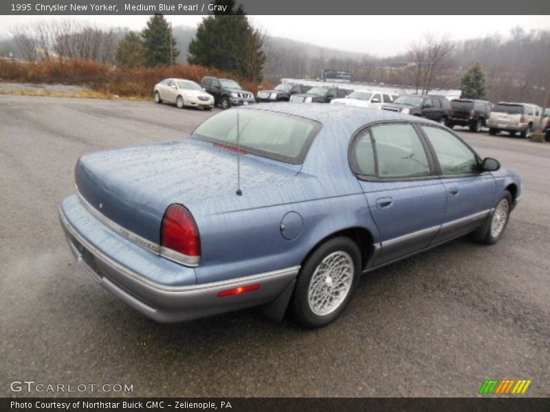 Medium Blue Pearl / Gray 1995 Chrysler New Yorker