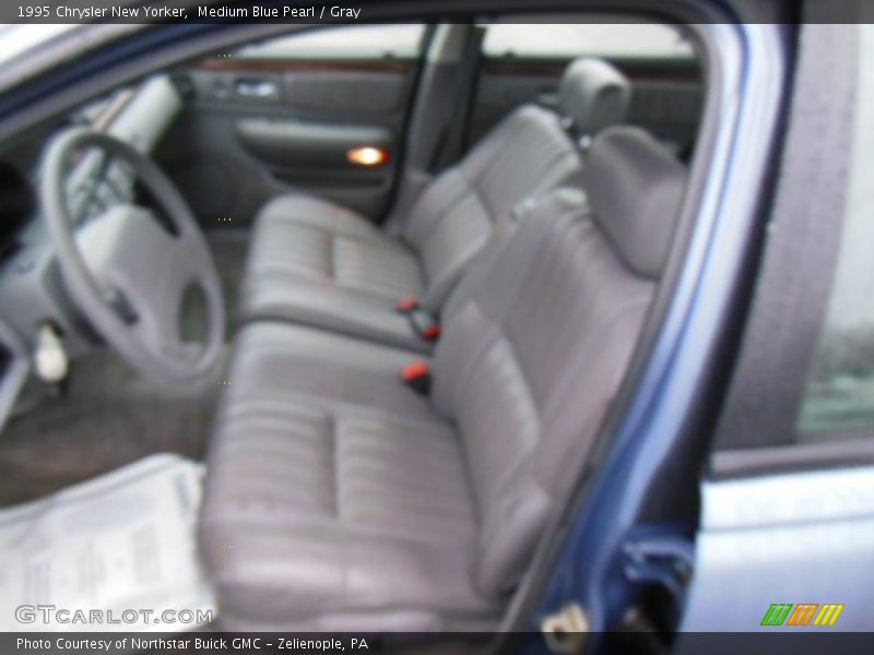 Medium Blue Pearl / Gray 1995 Chrysler New Yorker