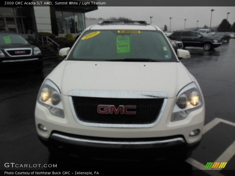 Summit White / Light Titanium 2009 GMC Acadia SLT AWD