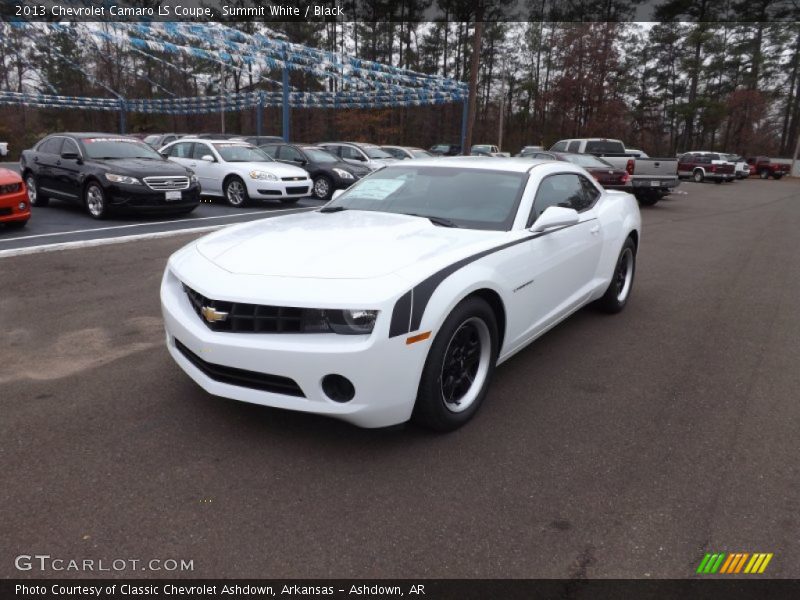 Summit White / Black 2013 Chevrolet Camaro LS Coupe