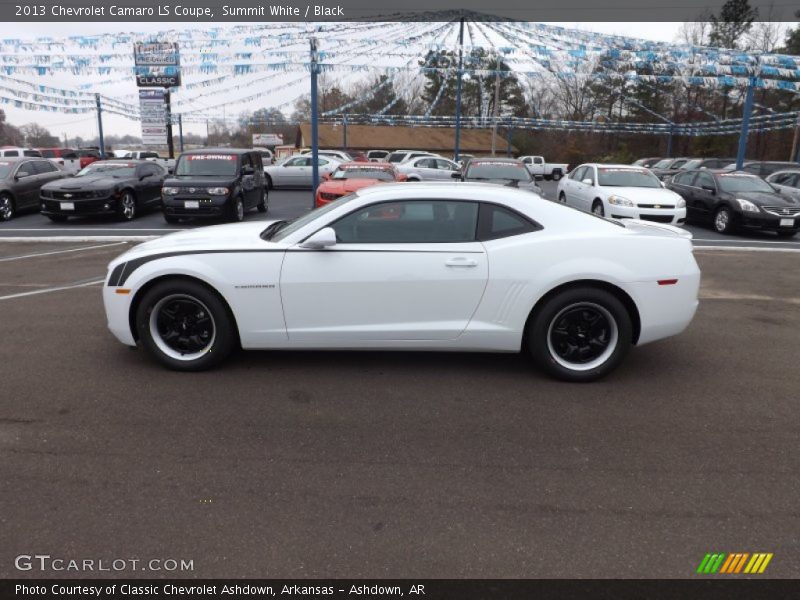 Summit White / Black 2013 Chevrolet Camaro LS Coupe