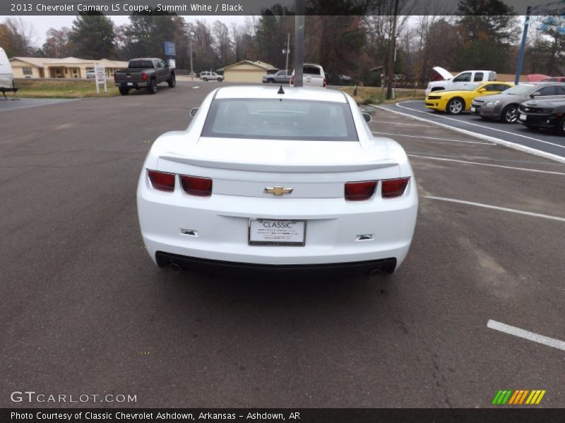 Summit White / Black 2013 Chevrolet Camaro LS Coupe