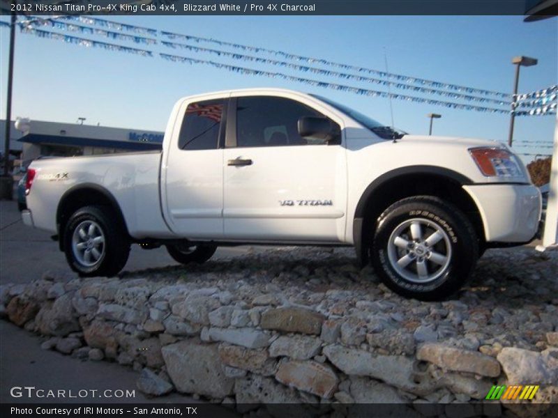 Blizzard White / Pro 4X Charcoal 2012 Nissan Titan Pro-4X King Cab 4x4