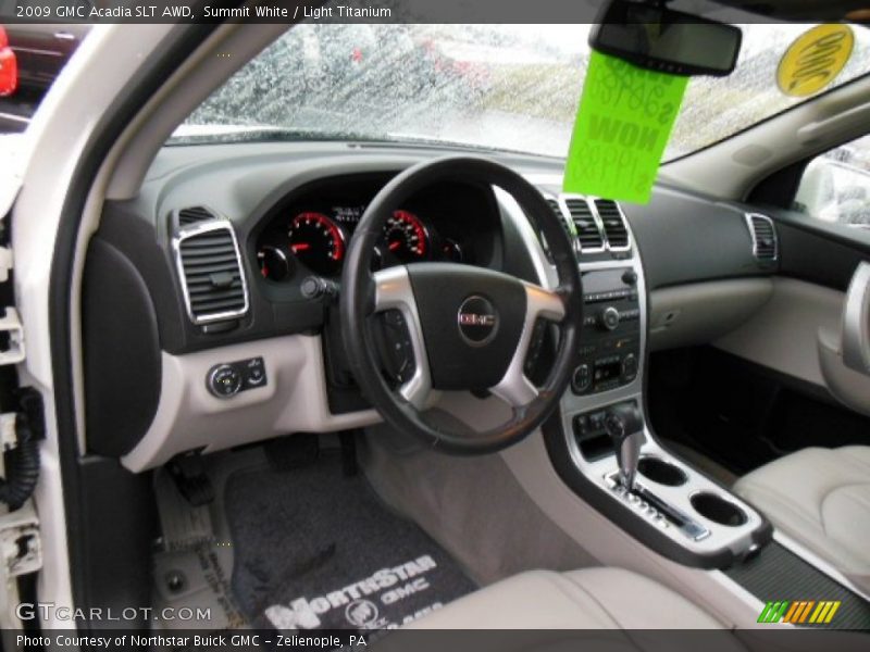Summit White / Light Titanium 2009 GMC Acadia SLT AWD