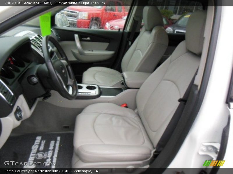 Summit White / Light Titanium 2009 GMC Acadia SLT AWD