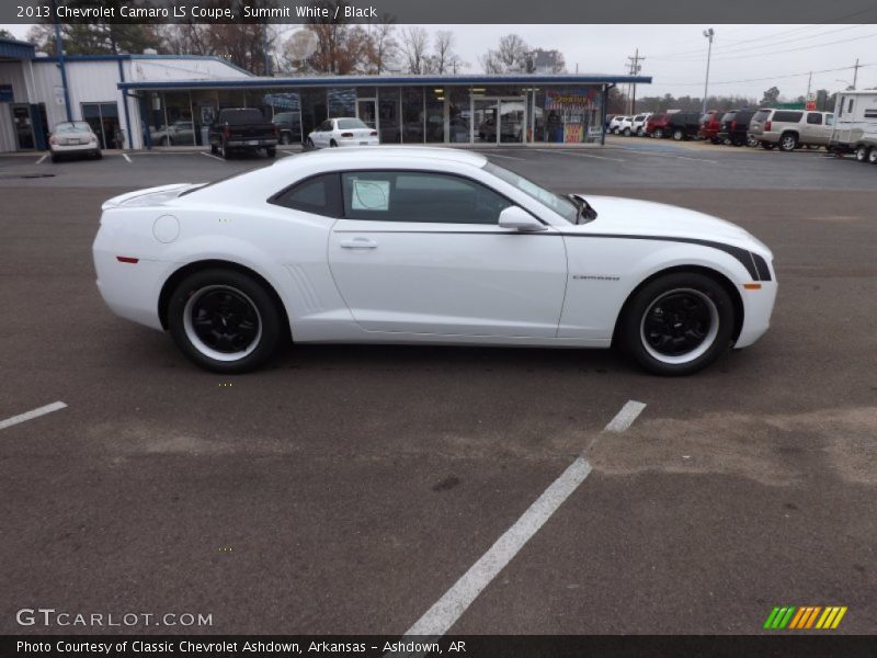 Summit White / Black 2013 Chevrolet Camaro LS Coupe