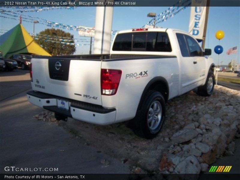 Blizzard White / Pro 4X Charcoal 2012 Nissan Titan Pro-4X King Cab 4x4