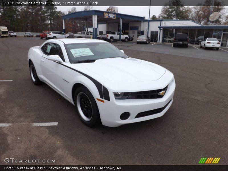 Summit White / Black 2013 Chevrolet Camaro LS Coupe