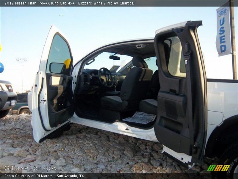 Blizzard White / Pro 4X Charcoal 2012 Nissan Titan Pro-4X King Cab 4x4