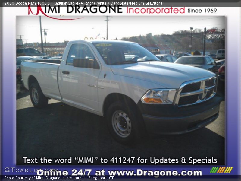 Stone White / Dark Slate/Medium Graystone 2010 Dodge Ram 1500 ST Regular Cab 4x4