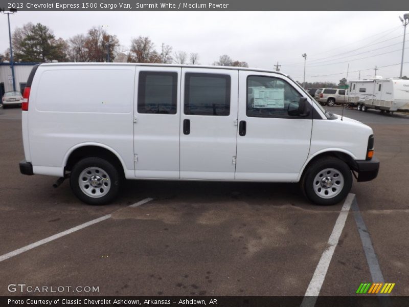 Summit White / Medium Pewter 2013 Chevrolet Express 1500 Cargo Van