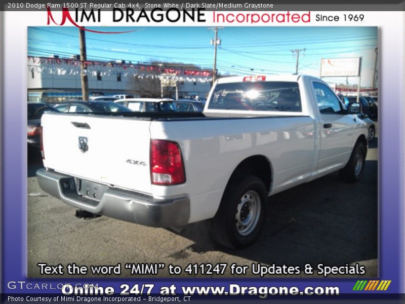 Stone White / Dark Slate/Medium Graystone 2010 Dodge Ram 1500 ST Regular Cab 4x4