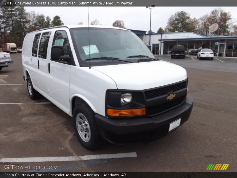 Summit White / Medium Pewter 2013 Chevrolet Express 1500 Cargo Van