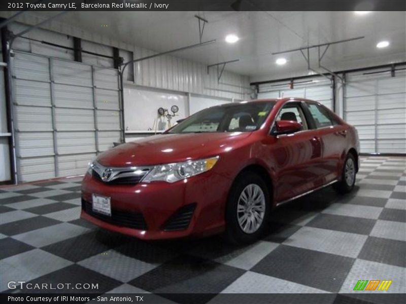 Barcelona Red Metallic / Ivory 2012 Toyota Camry LE