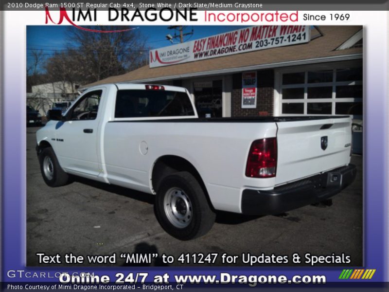 Stone White / Dark Slate/Medium Graystone 2010 Dodge Ram 1500 ST Regular Cab 4x4