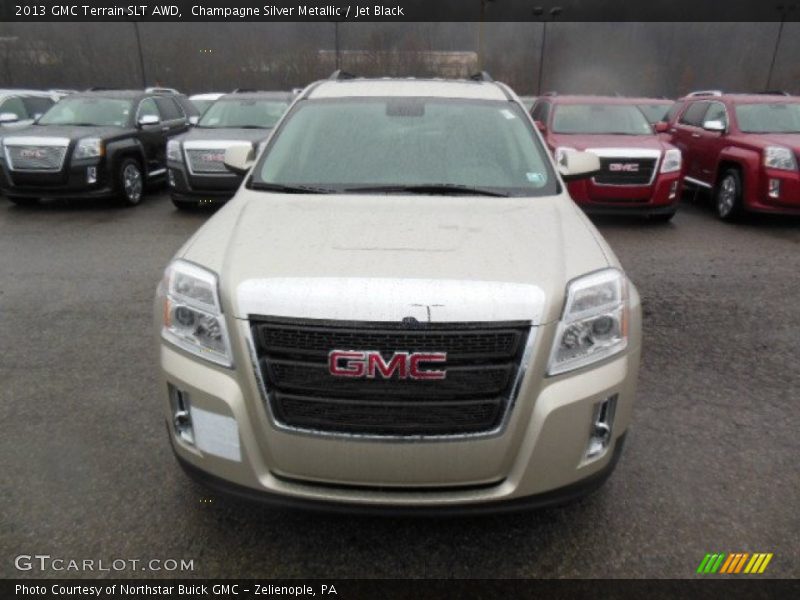 Champagne Silver Metallic / Jet Black 2013 GMC Terrain SLT AWD
